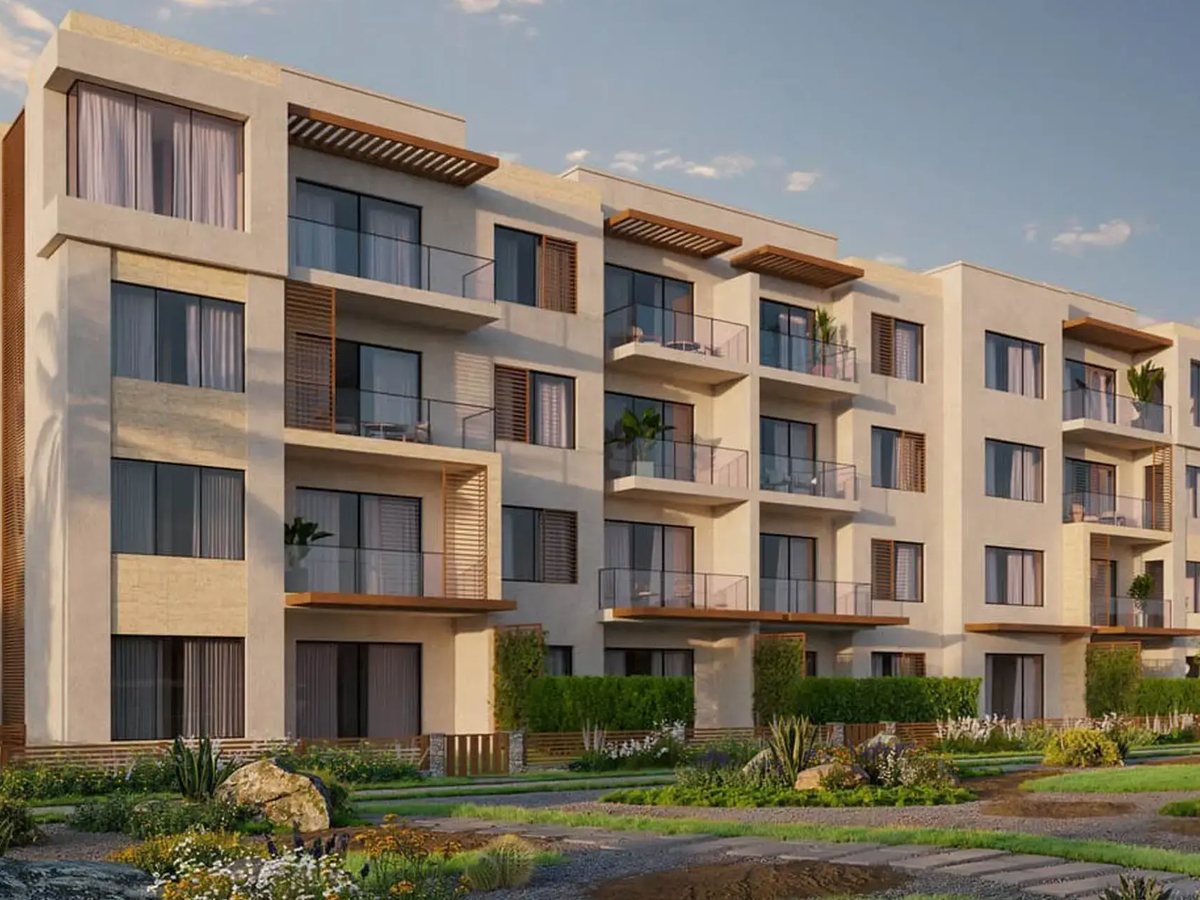 Solaris apartment building with balconies and landscaped gardens
